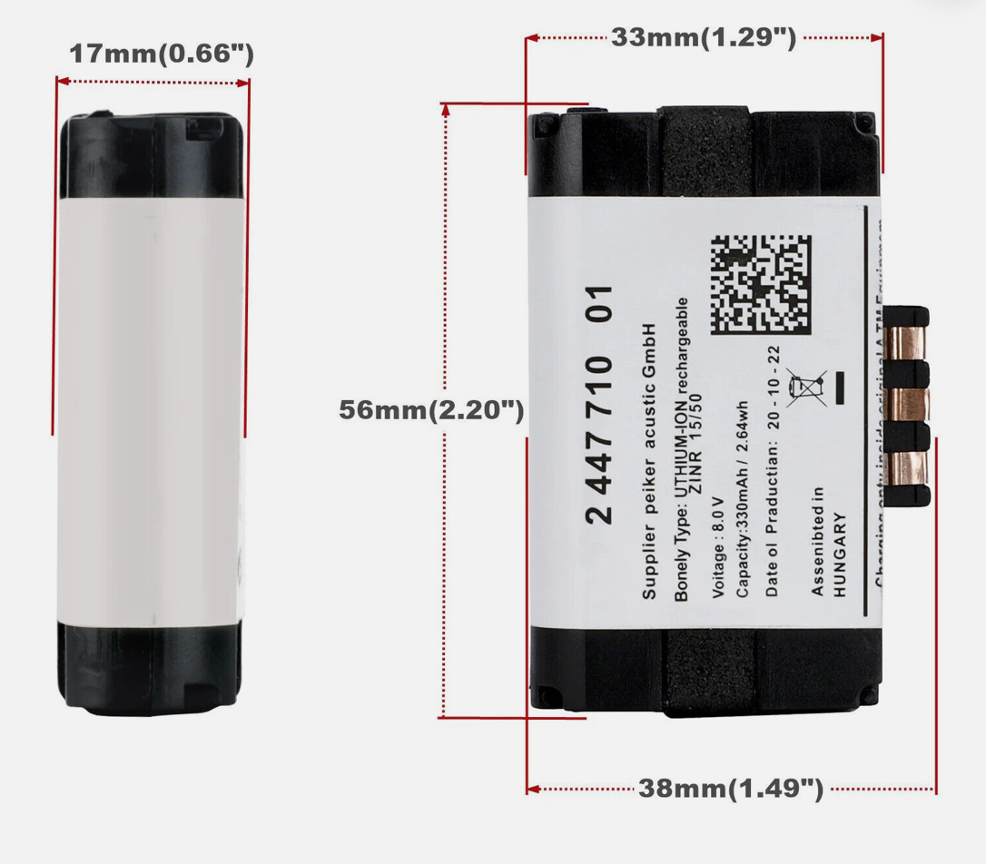 NEW SOS / Emergency Battery Compatible For BMW Battery 84102447710 Aftermarket