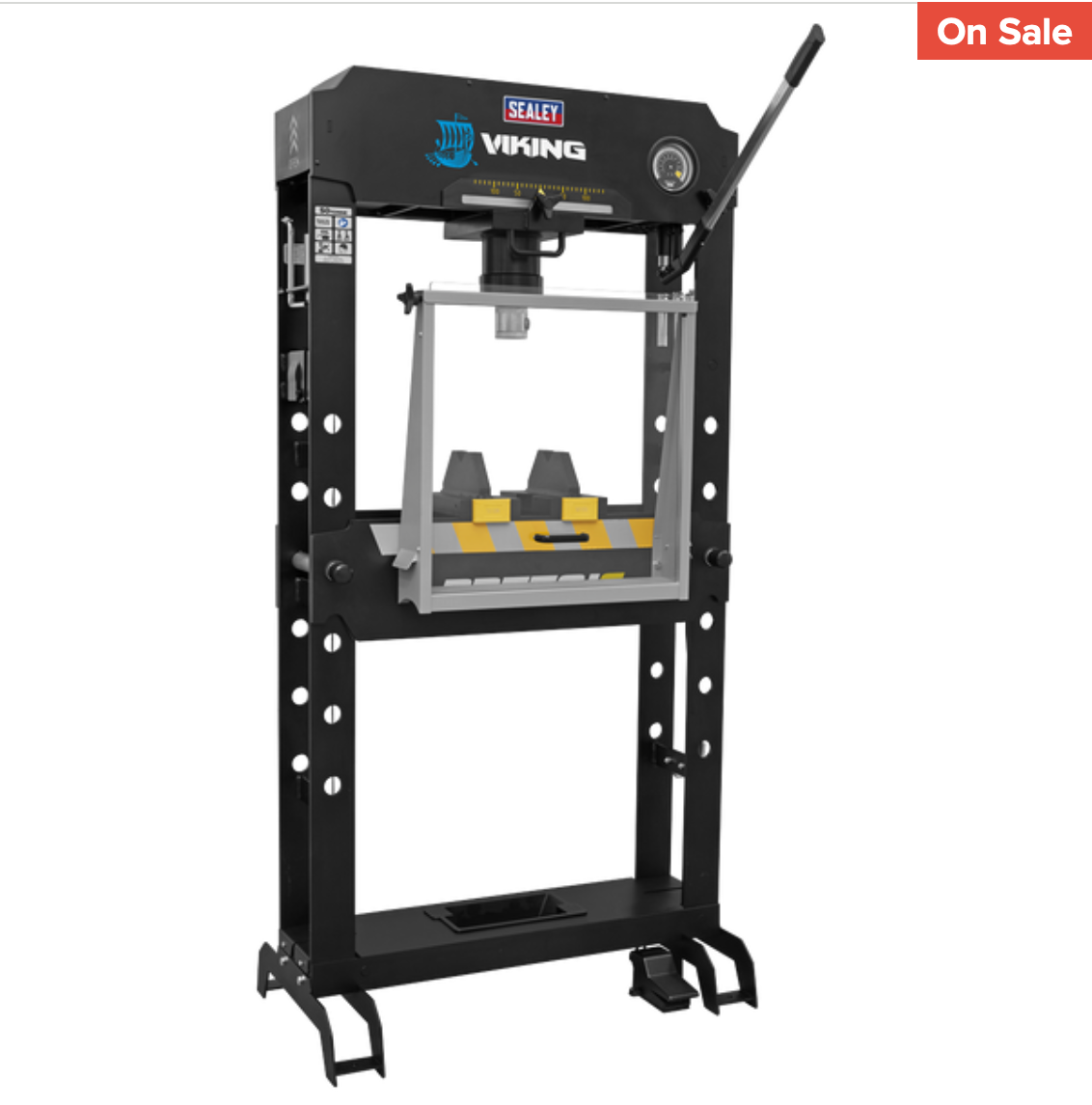 Viking Floor Type Air/Hydraulic Press with Sliding Ram and Foot Pedal 50 Tonne PPF501S
