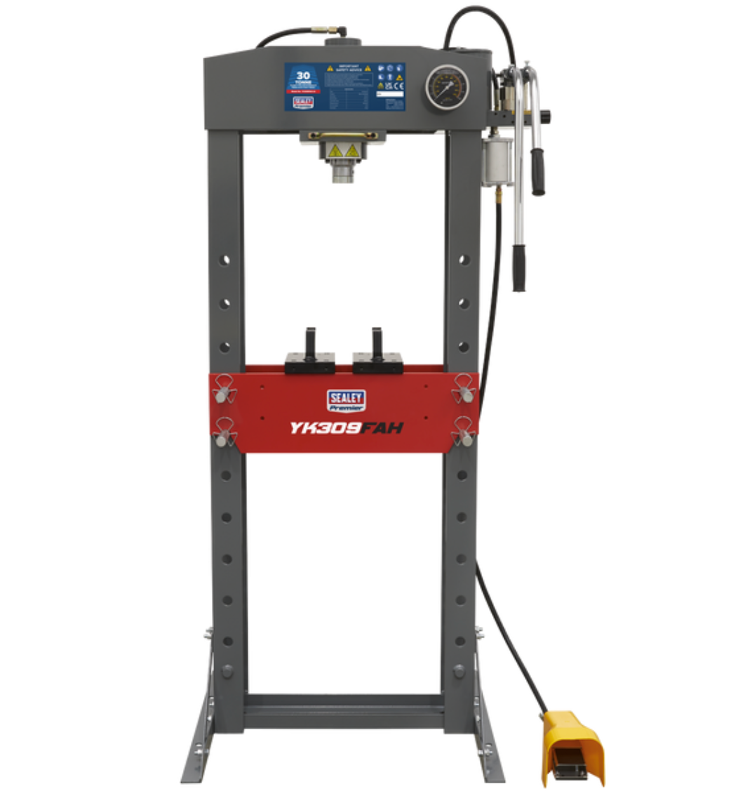 Premier Air/Hydraulic Floor Type Press with Foot Pedal 30 Tonne