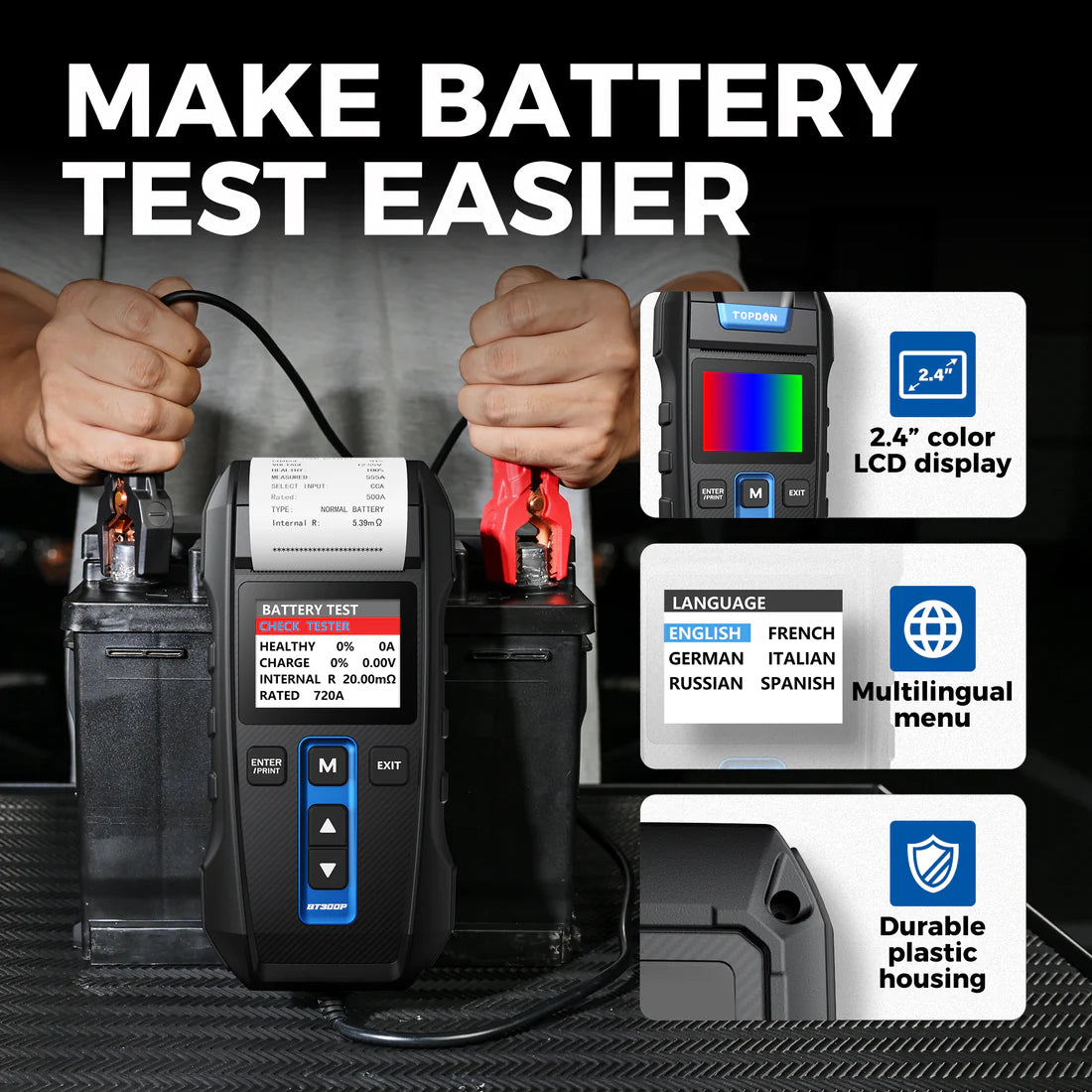 BT300P 12V BATTERY TESTER