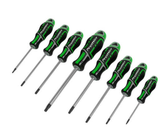 GripMAX® Security TRX-Star* Screwdriver Set 8pc - Hi-Vis Green MM20HV