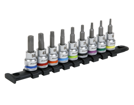 Premier Platinum TRX-Star* Socket Bit Set 3/8"Sq Drive 9pc AK6251