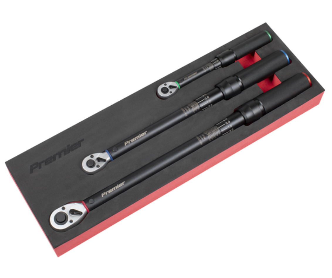 Torque Wrench Micrometer 3pc Set – Premier Black STW900SETB