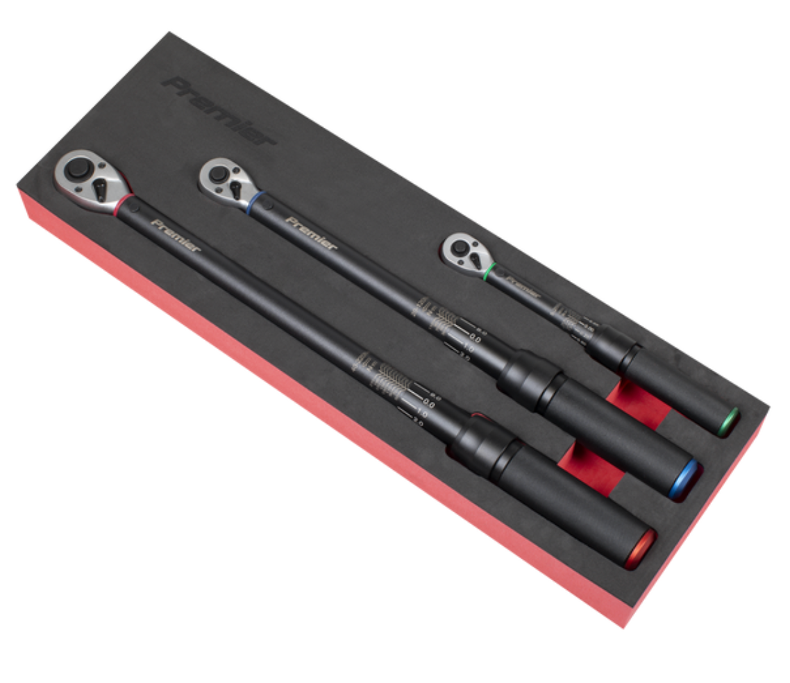 Torque Wrench Micrometer 3pc Set – Premier Black STW900SETB