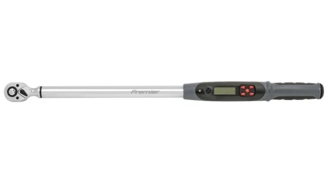 Premier Digital Torque Wrench with Angle Function 1/2"Sq Drive 30-340Nm STW310