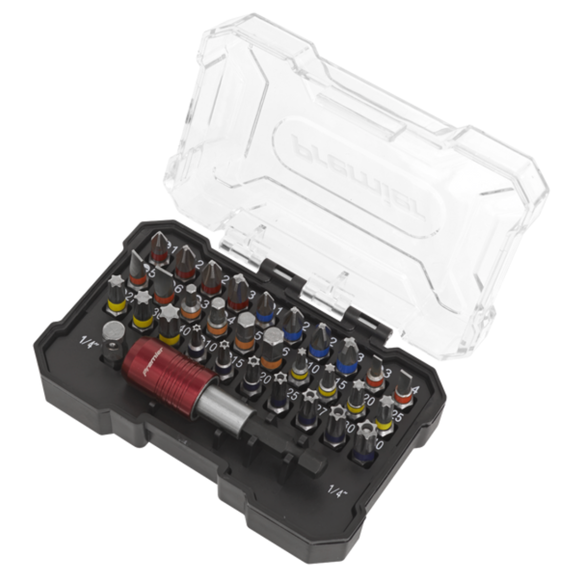 Premier Colour-Coded Power Tool Bit Set 32pc AK2110