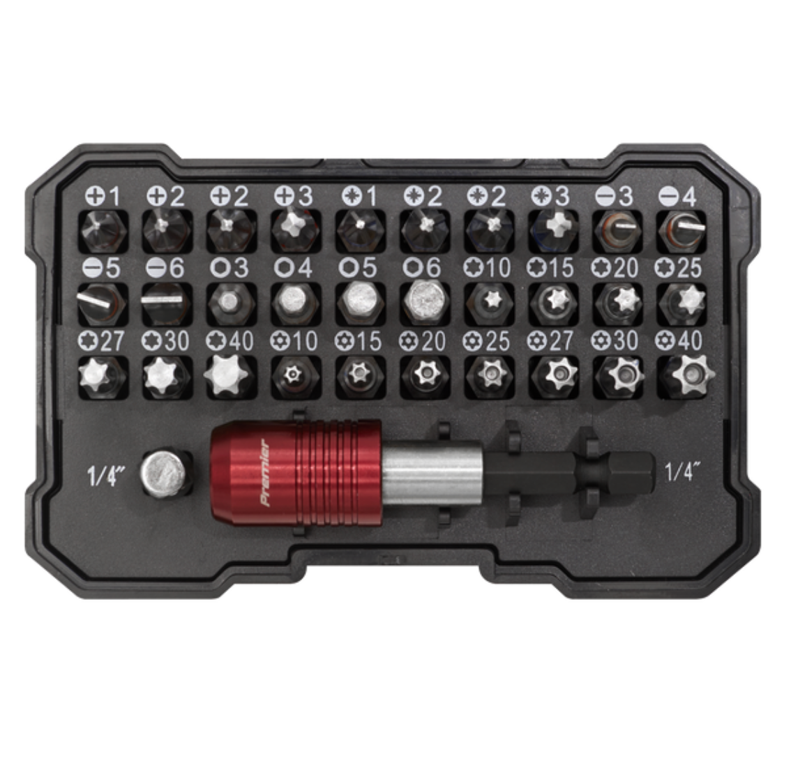 Premier Colour-Coded Power Tool Bit Set 32pc AK2110